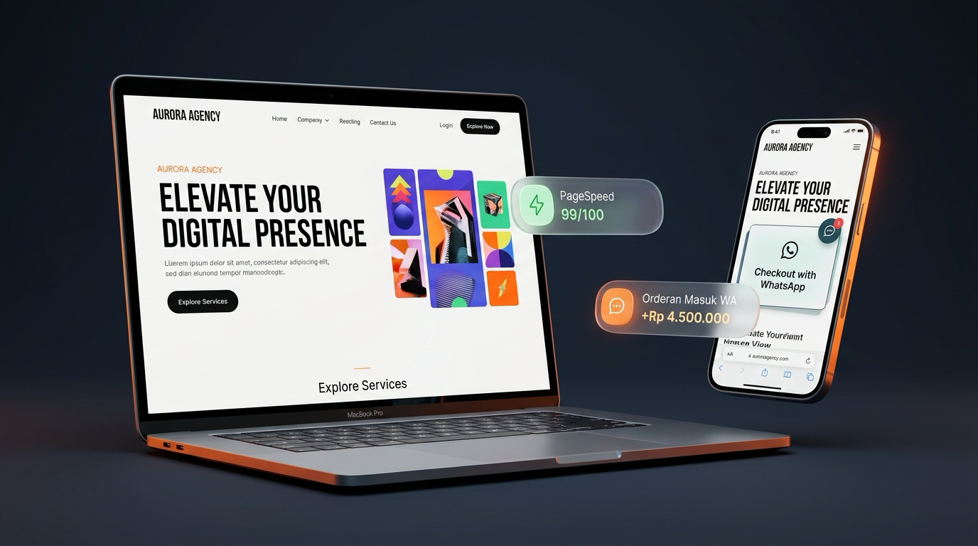 Visual Showcase Website & Mobile E-Commerce NazwaGraha Pratama