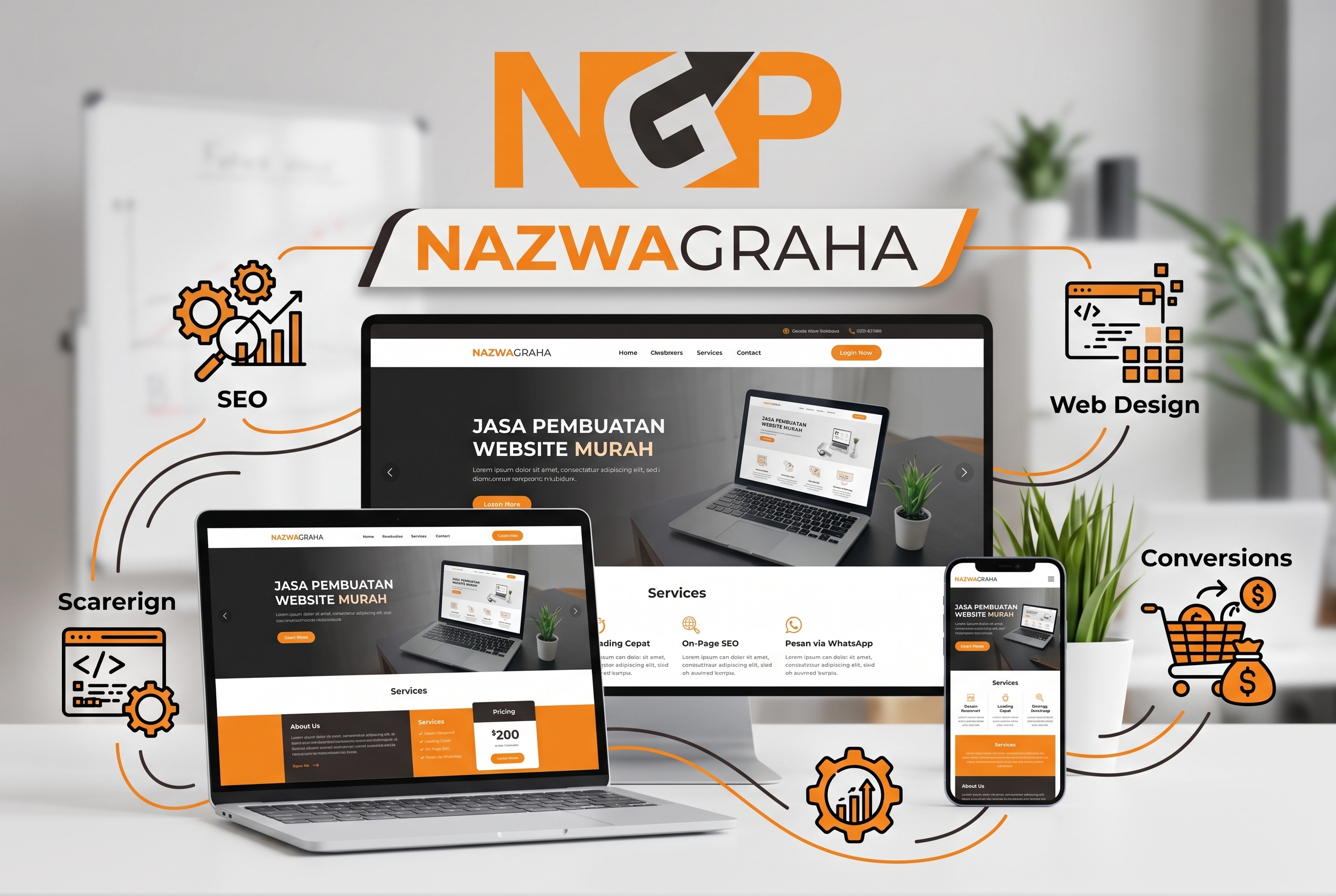 Jasa Pembuatan Website Murah NazwaGraha | 0812 98 506 111